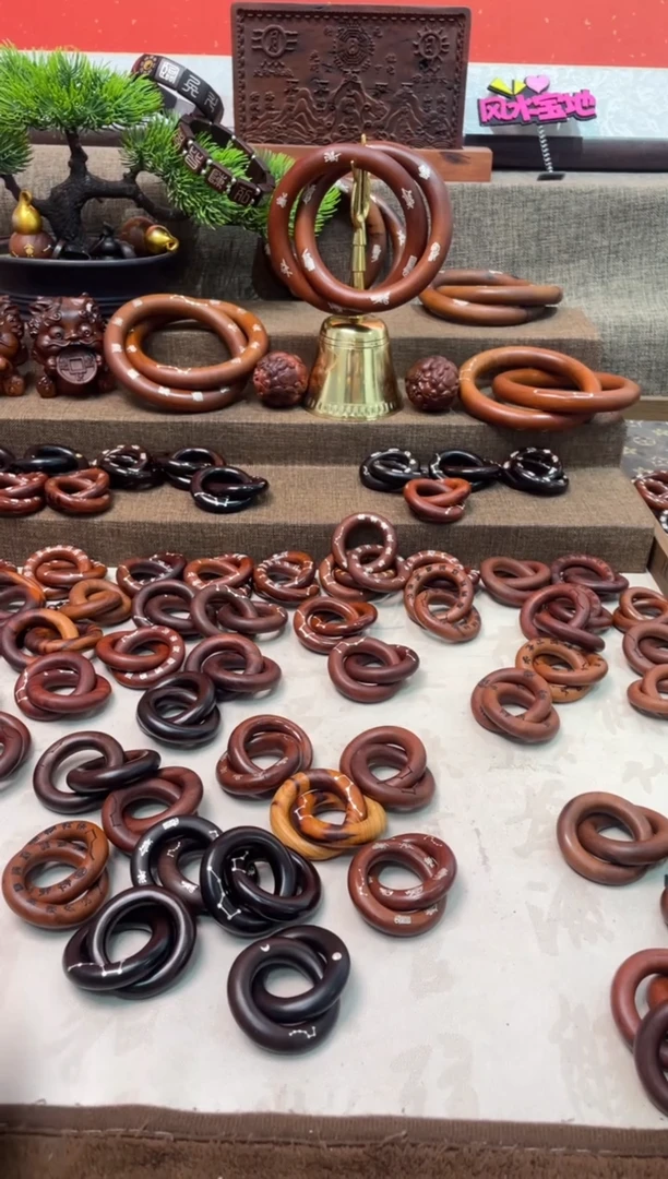 木沉**金枣木雷焦瑕疵80乾坤圈*7个+枣木雷焦瑕疵75乾坤圈*3个