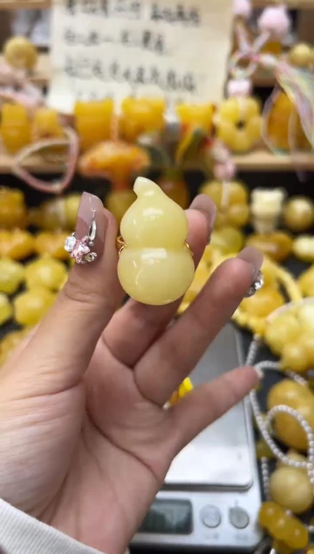 琥珀银S925镶嵌珠宝奇石暮**️010琥珀蜜蜡微瑕