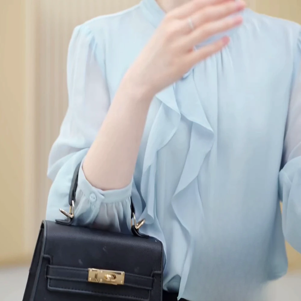2025春季新款仙气飘飘气质减龄时尚衬衫女长袖上衣