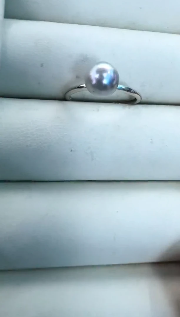 【闪购商品】海水珍珠戒指银S925镶嵌戒指