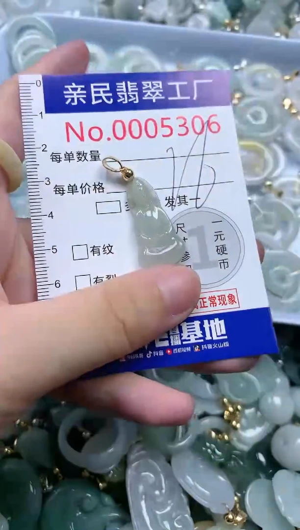 翡翠未镶嵌吊坠(不含链)5306