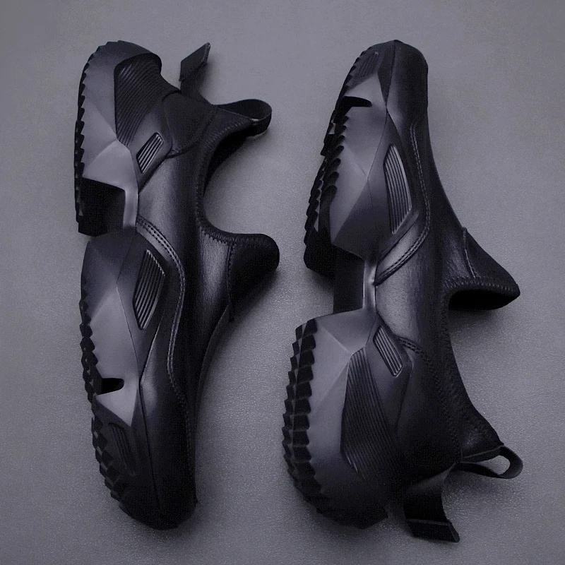 精品『设计师』力荐！高档男鞋厚底一脚蹬运动休闲老爹鞋男款时尚潮