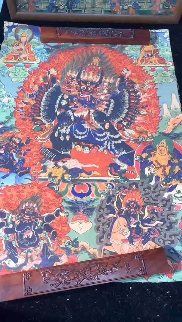 卷轴画129大威德金刚