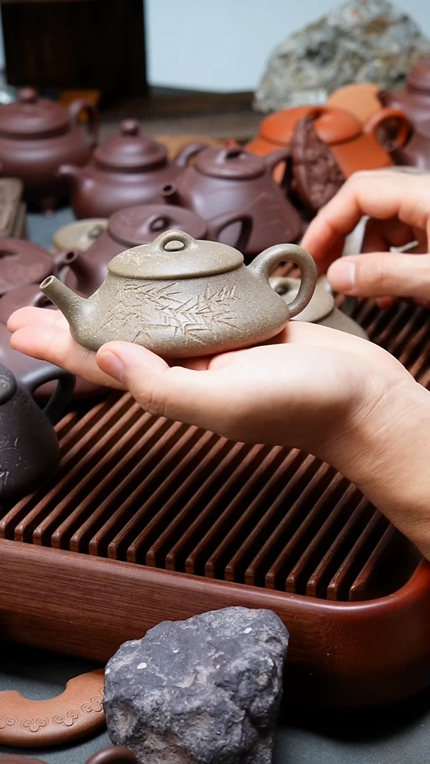 茶壶紫砂锦***家青段隐瓢130cc