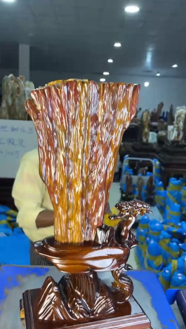 未镶嵌摆件硅化玉29