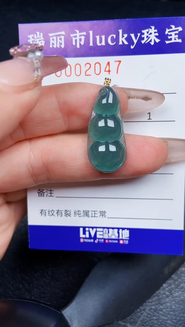 翡翠18K金镶嵌颈饰204718k