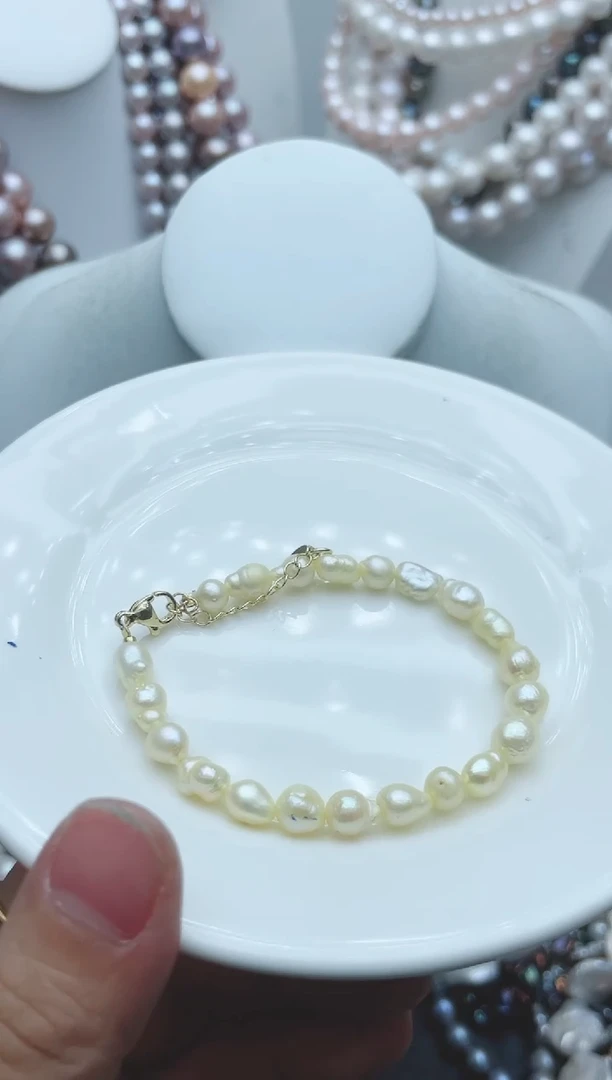 【闪购商品】淡水珍珠颈饰钛钢1