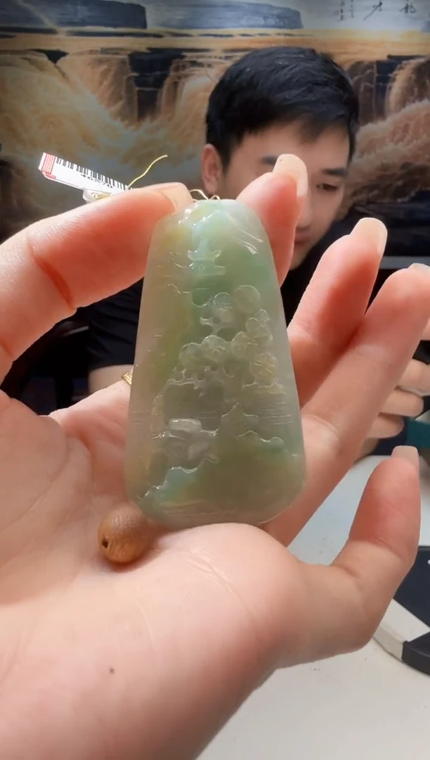 未镶嵌沉香吊坠翡翠木带宝109