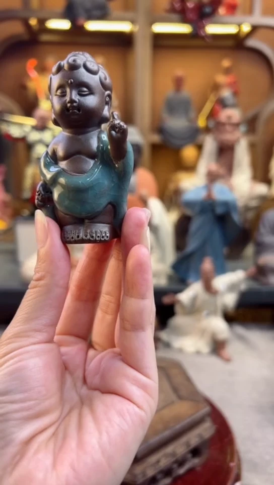 紫砂茶宠器闵茶宠摆件