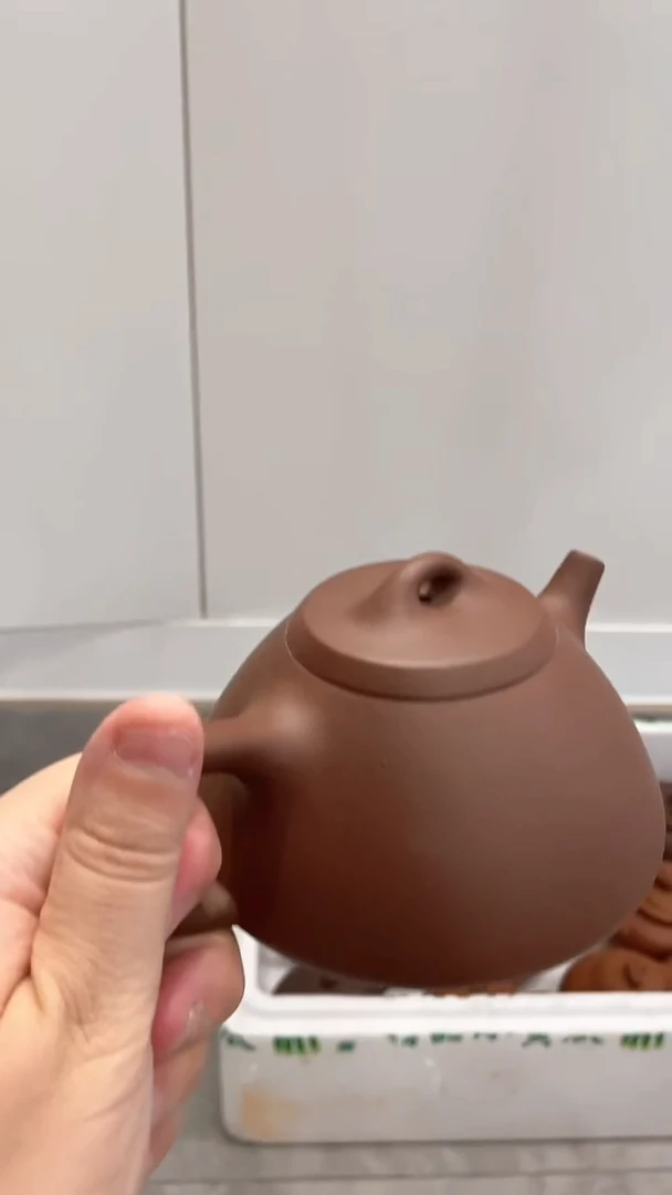 茶壶紫砂紫泥石瓢壶