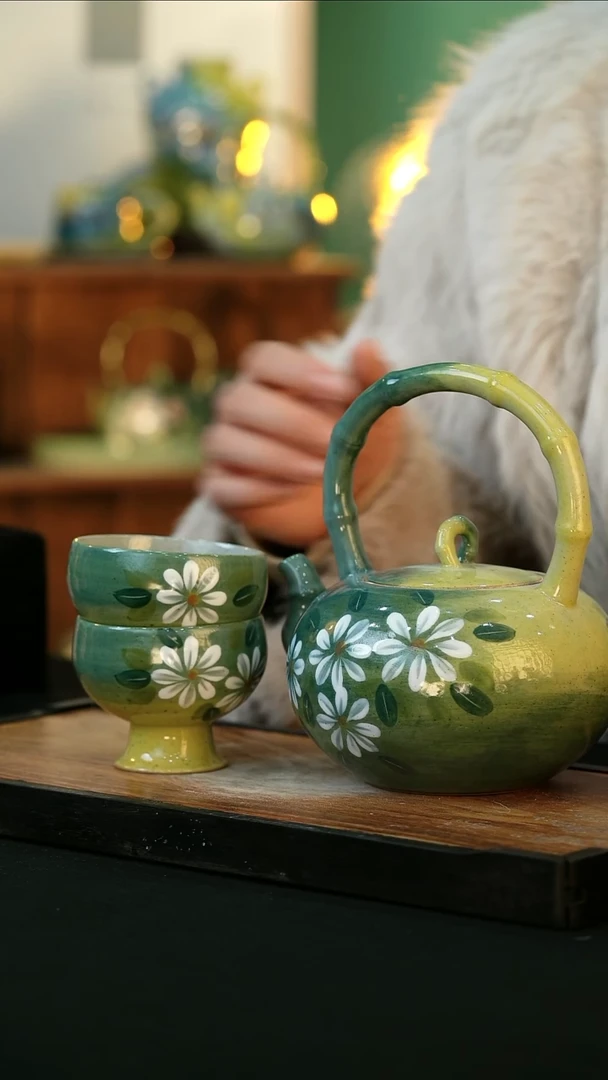 【闪购商品】杯手绘心瓷陶瓷浮力