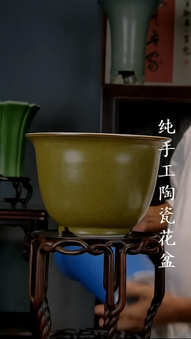 洋*哥景德镇陶瓷手工花盆