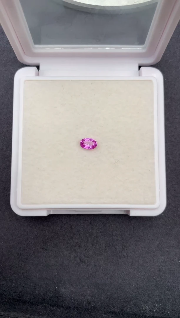 裸石彩色蓝宝石0.5ct粉蓝宝 定制 GE