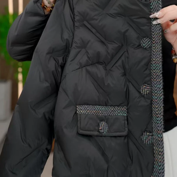 2025杭州原版正品保暖气质减龄修身羽绒E-227-MMQSDZNZ