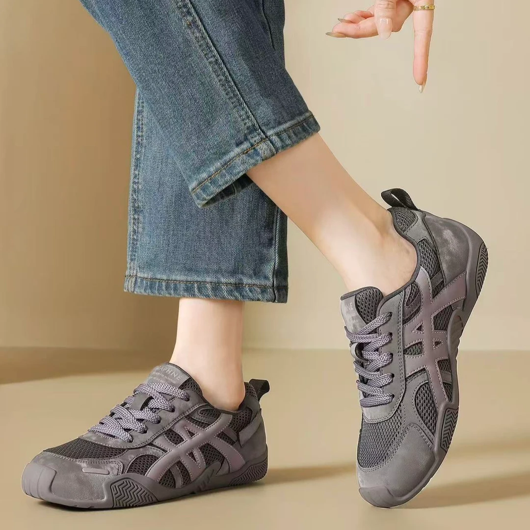 休闲阿甘鞋2025秋季新款舒适系带平底鞋女鞋时尚德训鞋