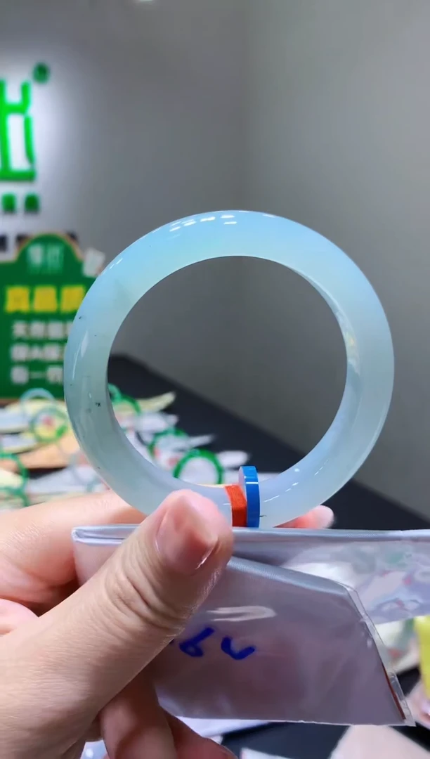 未镶嵌手镯翡翠-f20天然缅甸A货翡翠57正圈