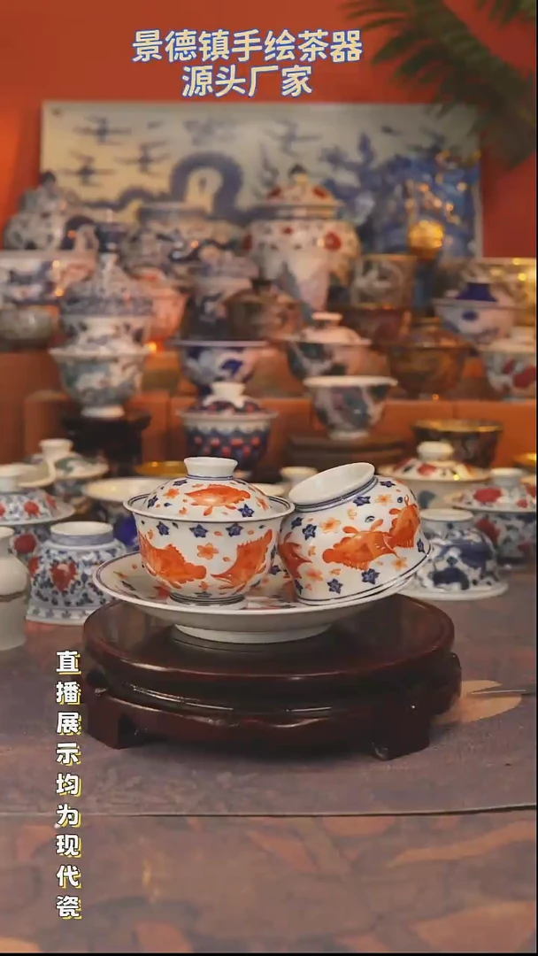 景德镇手工手绘陶瓷杯