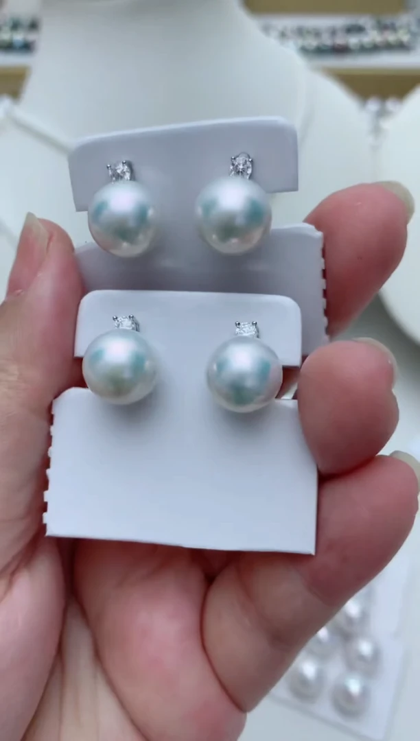 【闪购商品】淡水珍珠耳饰银S925镶嵌e16 多样性发其一