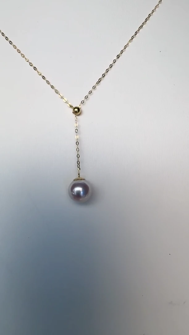 海水珍珠18K金镶嵌颈饰项链