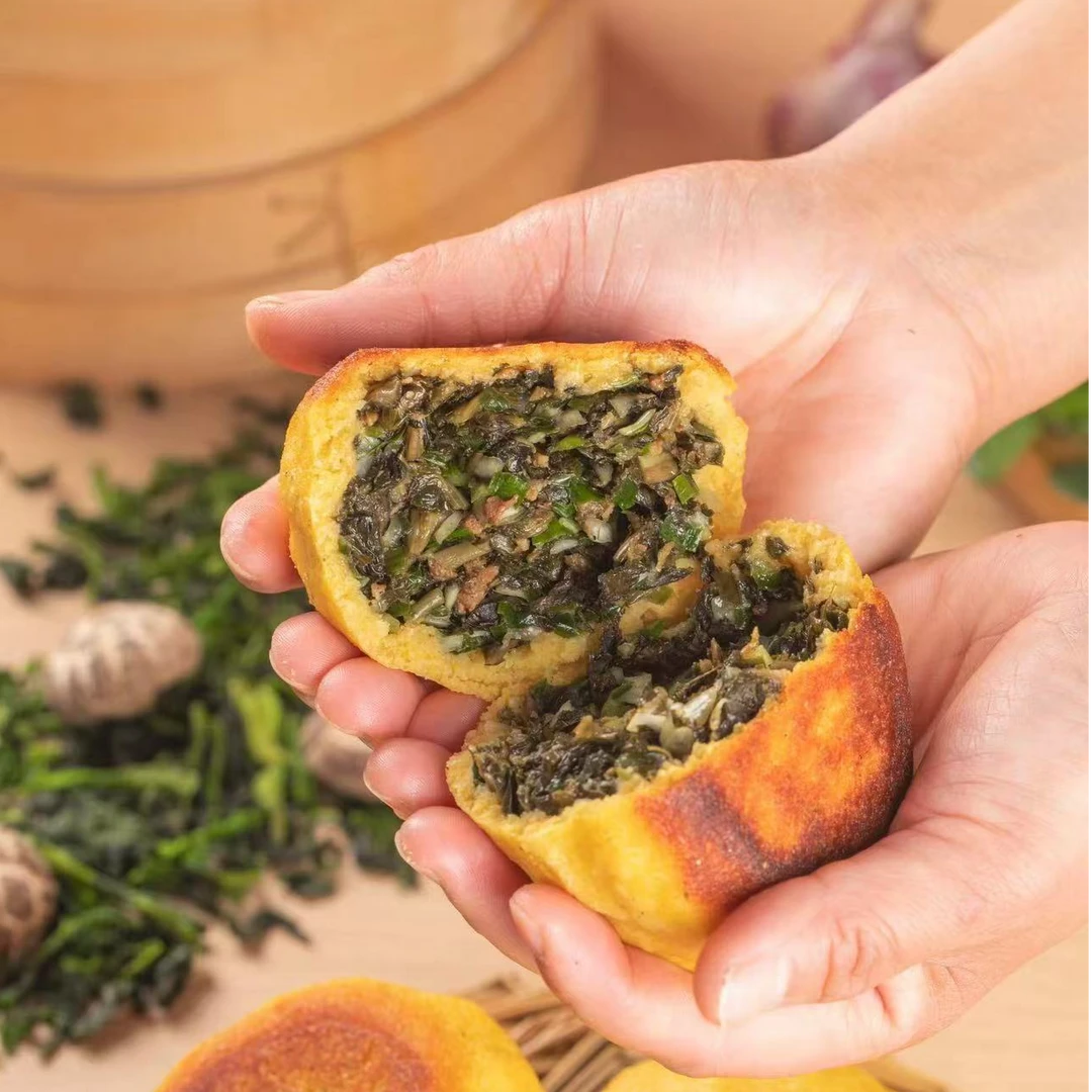 菜团子（蒲公英、黄须菜、酸菜）各2个 共6个 /1440g 手工菜团子