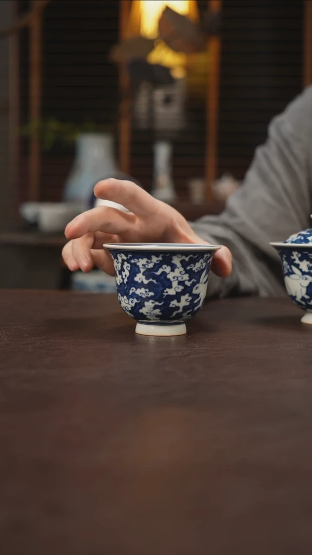 杯景德镇陶瓷杯碗柴烧多人S1