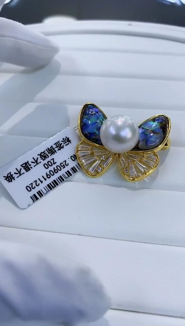 未镶嵌胸饰淡水珍珠Y淡水胸针12-13