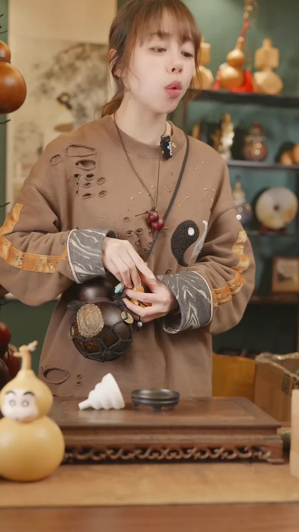 【闪购商品】246号精品天然大漆工艺防渗内胆酒葫芦~