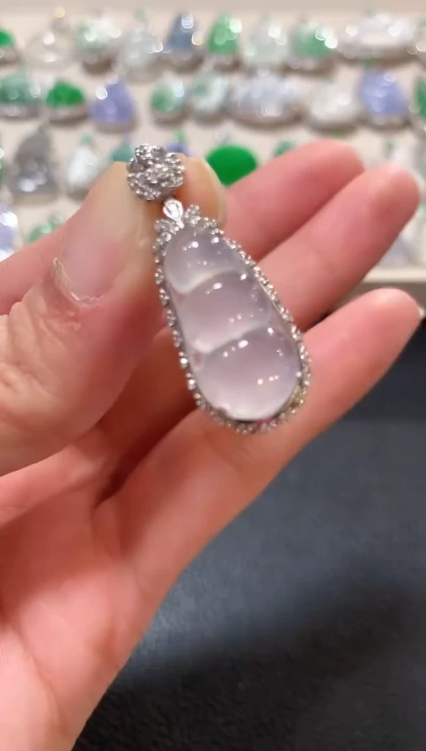 吊坠(不含链)18K金镶嵌翡翠z53 多样性一件发货