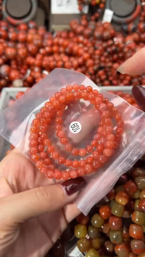 未镶嵌手串南红玛瑙6+