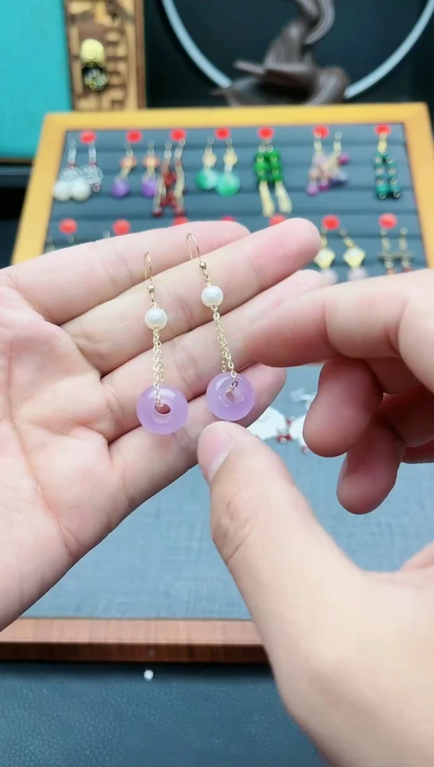 【闪购商品】玛瑙/玉髓耳钉银S925镶嵌715000