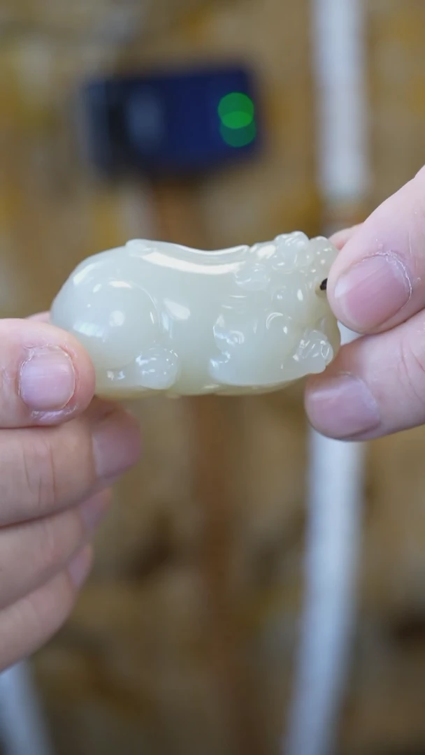 【闪购商品】和田玉手把未镶嵌貔貅