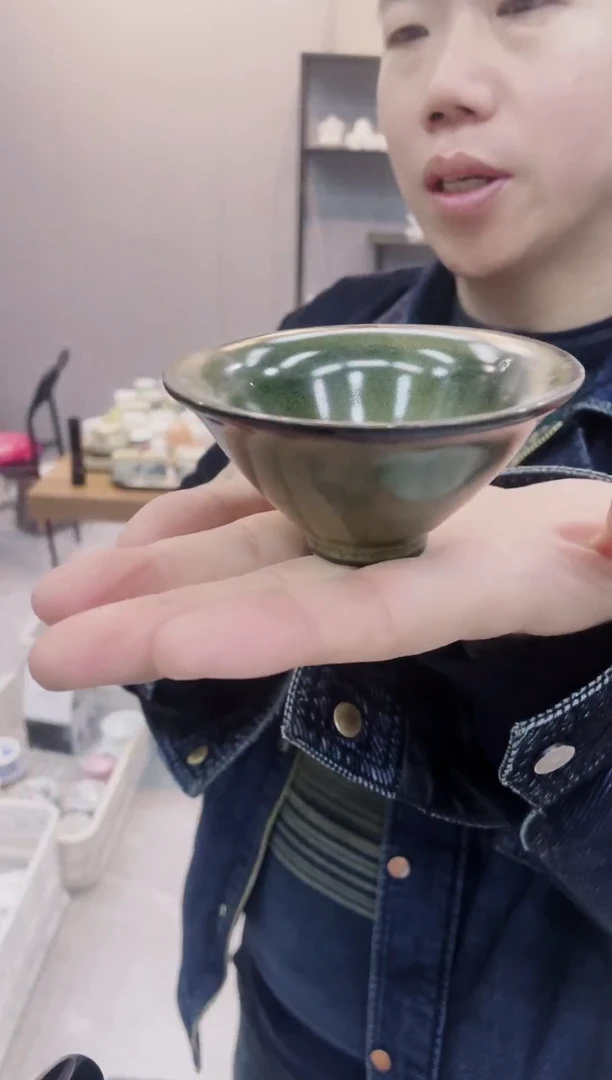 【闪购商品】【席欢李商城】茶叶墨斗笠杯
