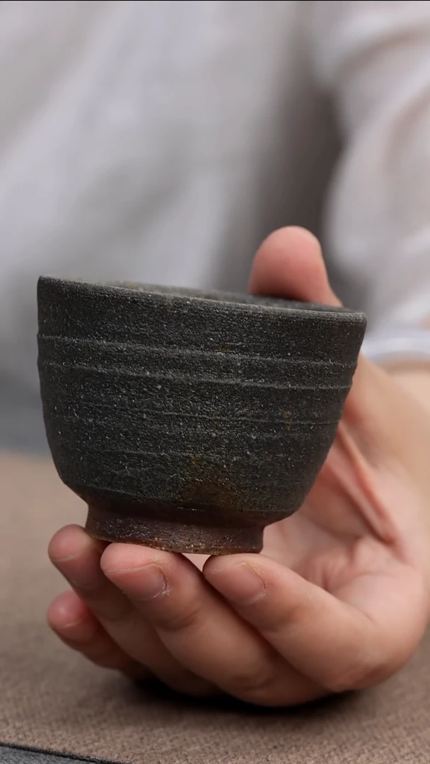 紫砂茶宠柴烧主人杯