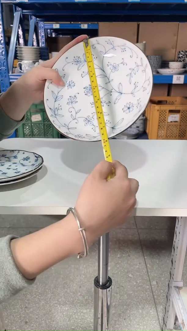 陶瓷线唐草【1支】中圆盘7.8英寸