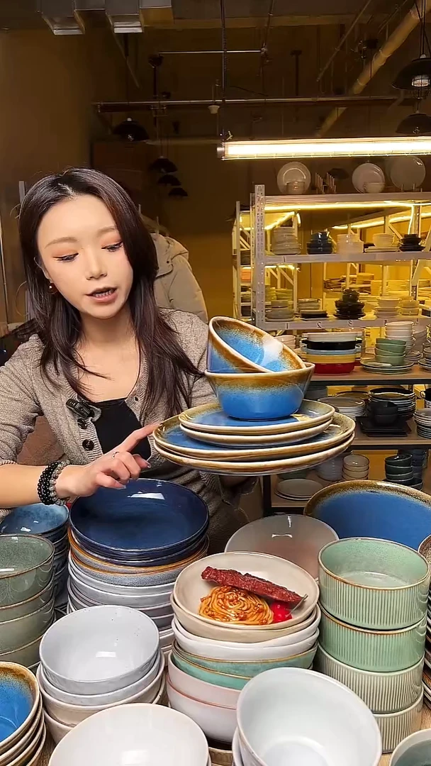 塑料69 外贸尾货窑变釉下彩默认微瑕