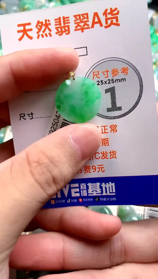 颈饰18K金镶嵌翡翠0633887133