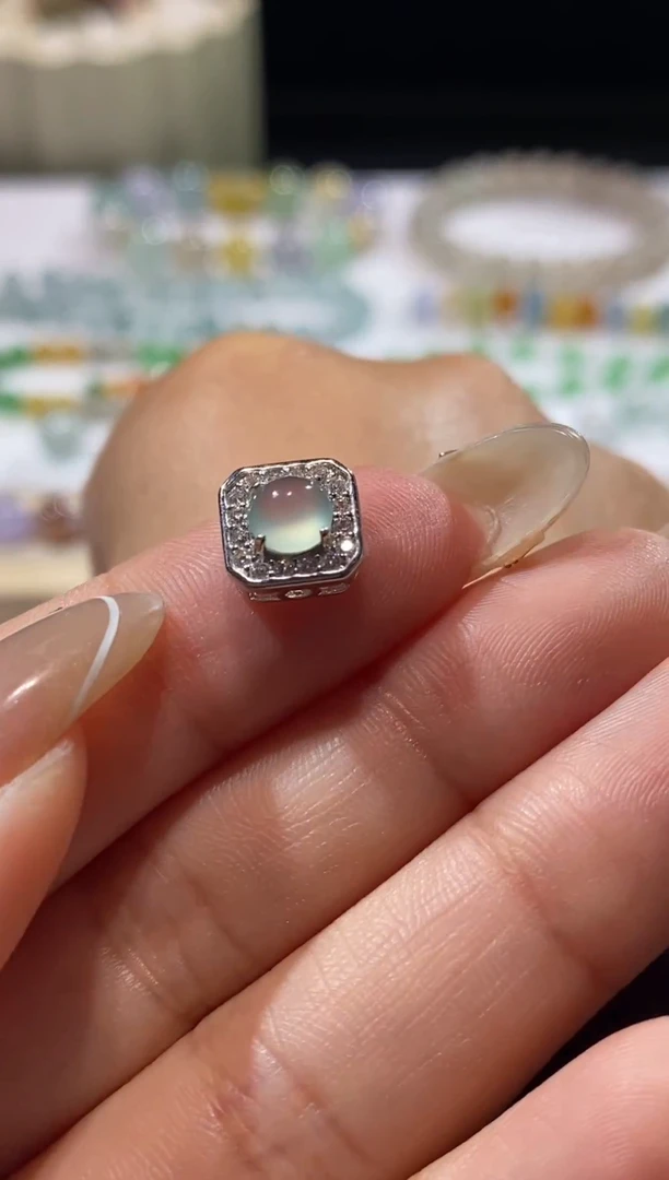 未镶嵌定制翡翠蛋面提溜 福利不退不换