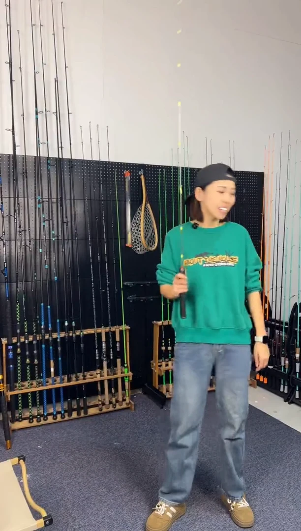 1.8m以下碳素1节半弹射马口直柄1.35米（瑕疵尾货竿，没有售后）