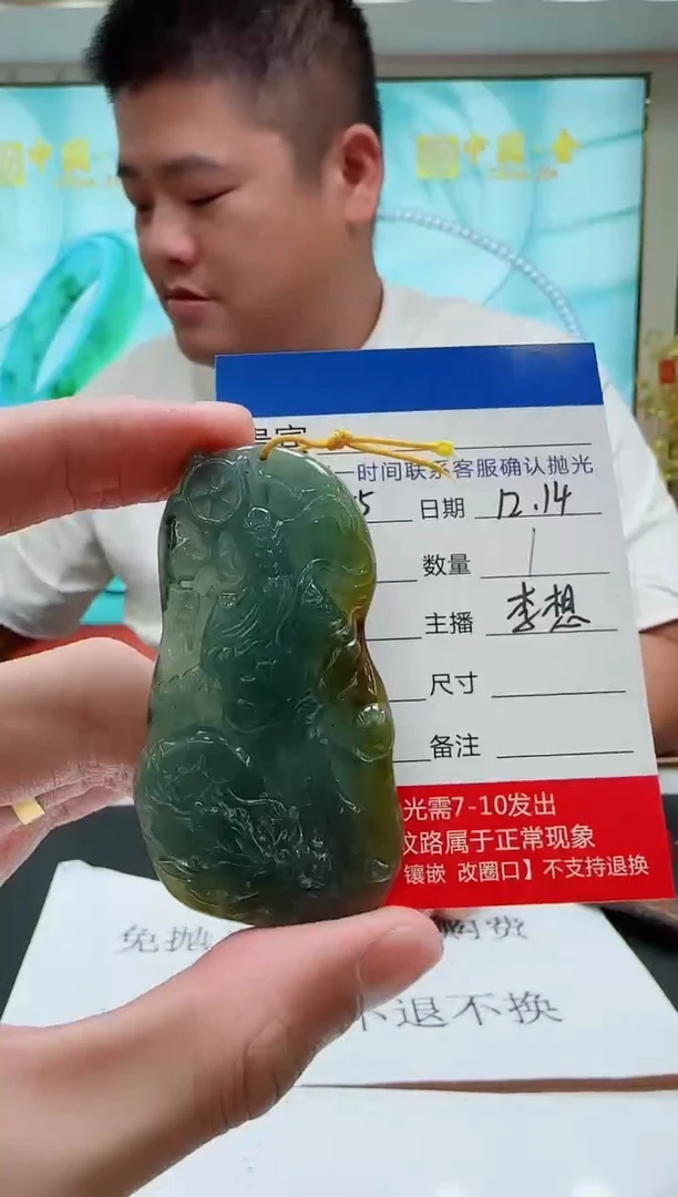 未镶嵌定制翡翠LX55翡翠吊坠-多样性发其一