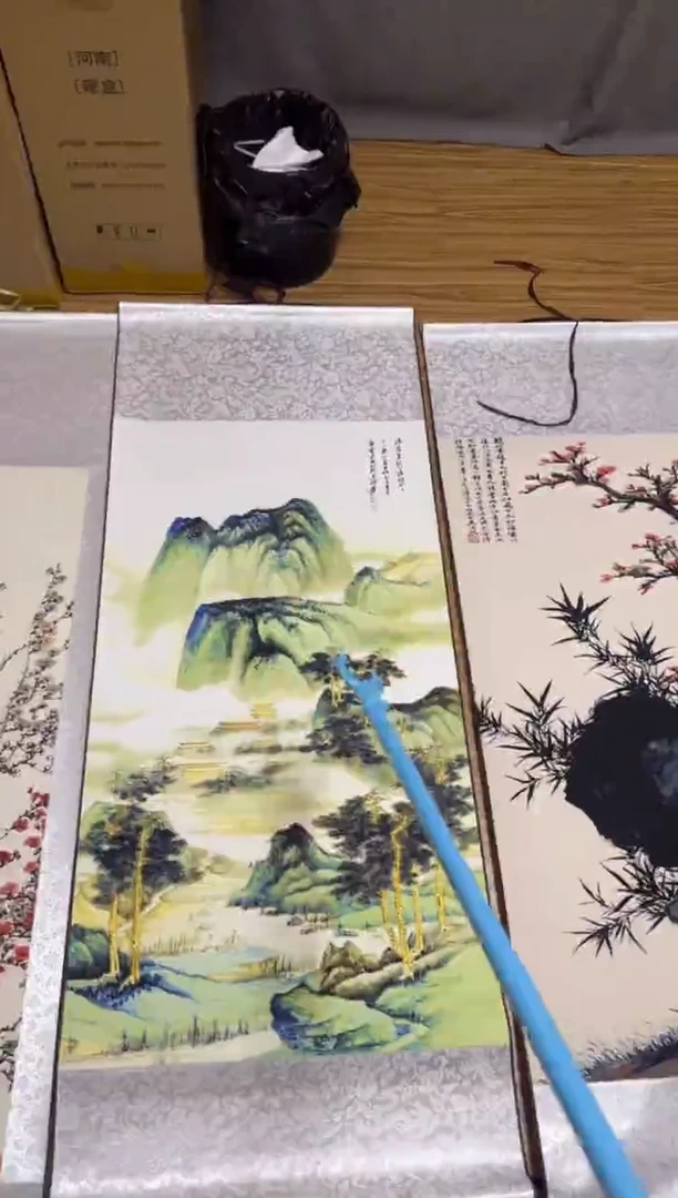 竖款二副 清仓处理-名家字画-博物馆级别文创