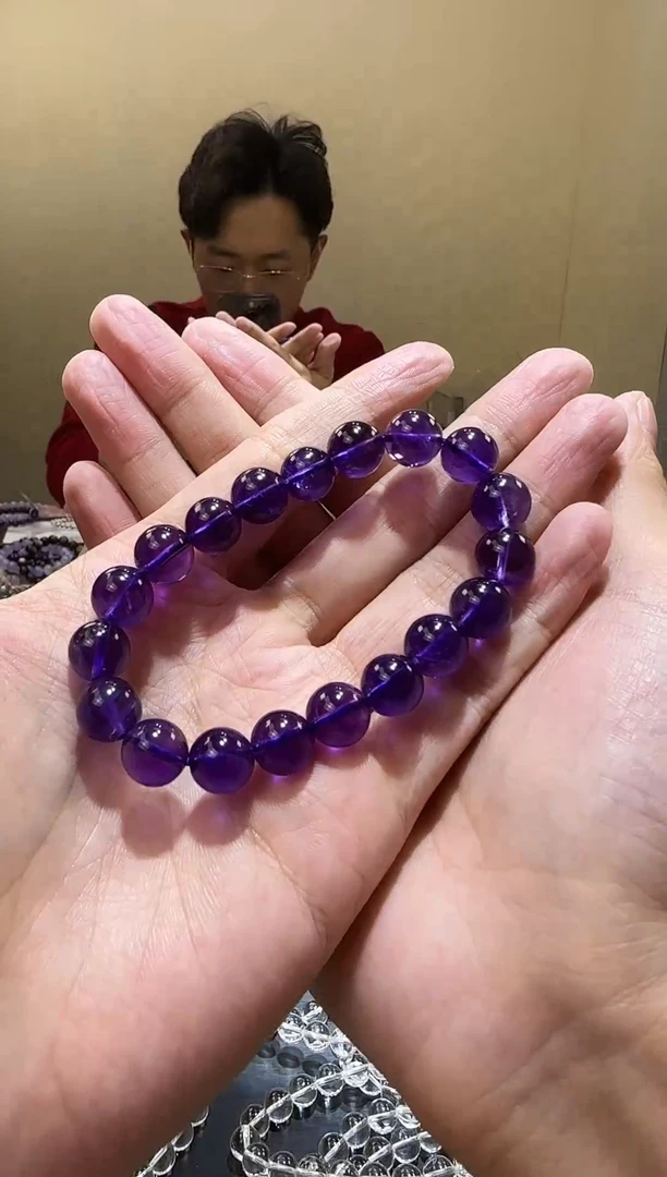 【闪购商品】水晶手链未镶嵌乌拉圭紫水晶10