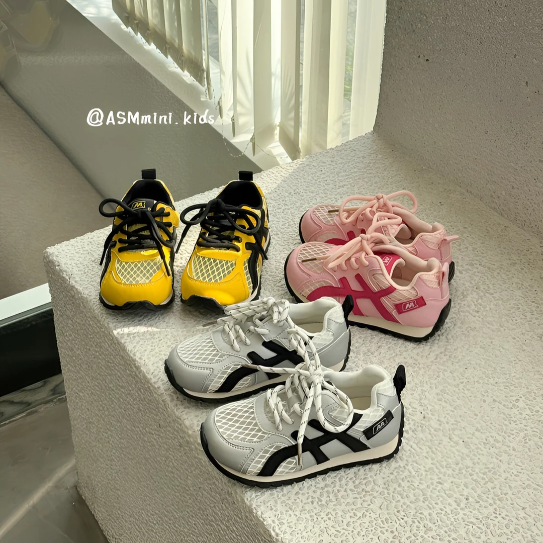 韩版女童运动鞋2025夏季新款儿童时尚百搭阿甘鞋男童软底防滑鞋子