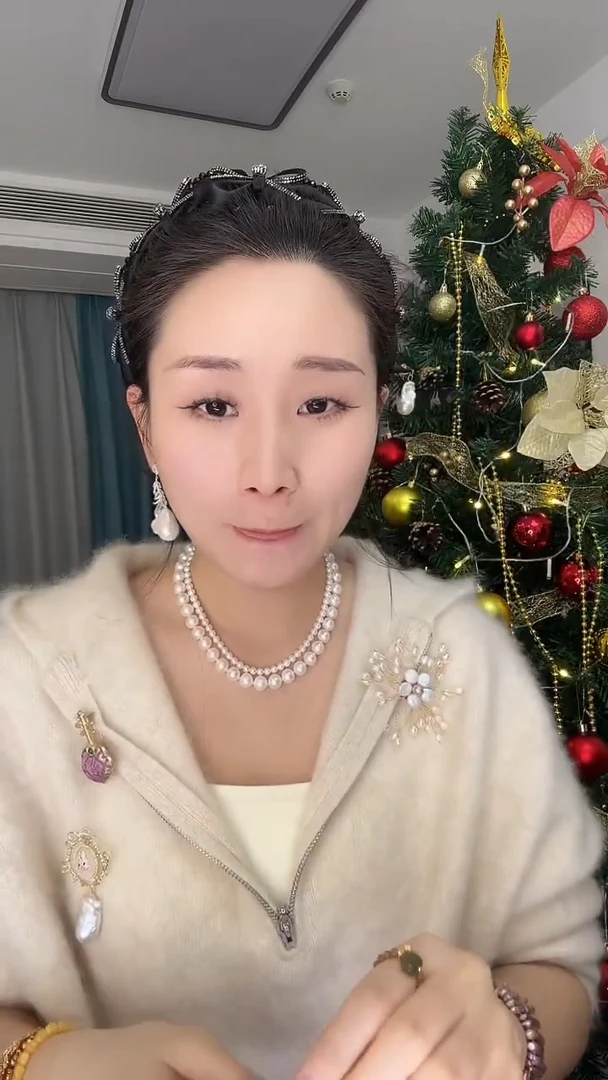 无链子925银8-10大圆珠白色银项链