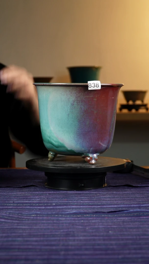 凡*838窑变兰花盆