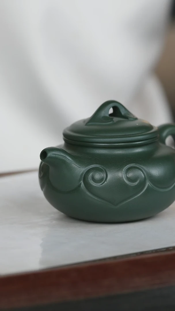 【闪购商品】紫砂茶壶48 原矿紫砂壶 仿古如意