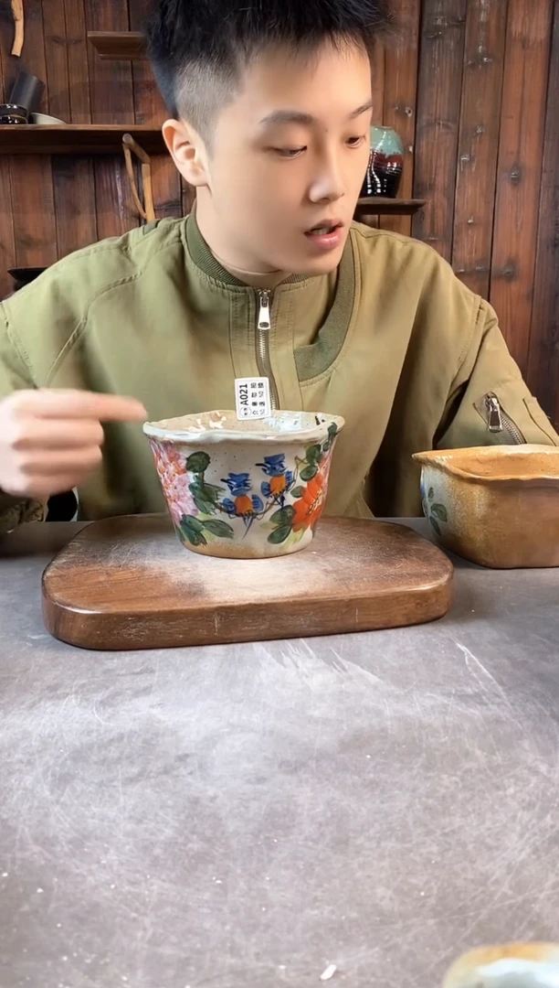 碗021瑕，手工手绘，超值陶瓷！