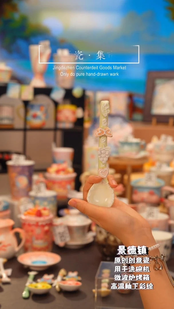 杯子294景德镇手工手绘高温釉下彩