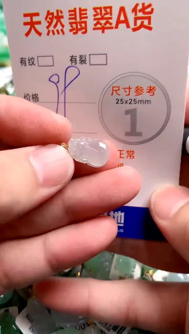 翡翠18K金镶嵌颈饰14006580
