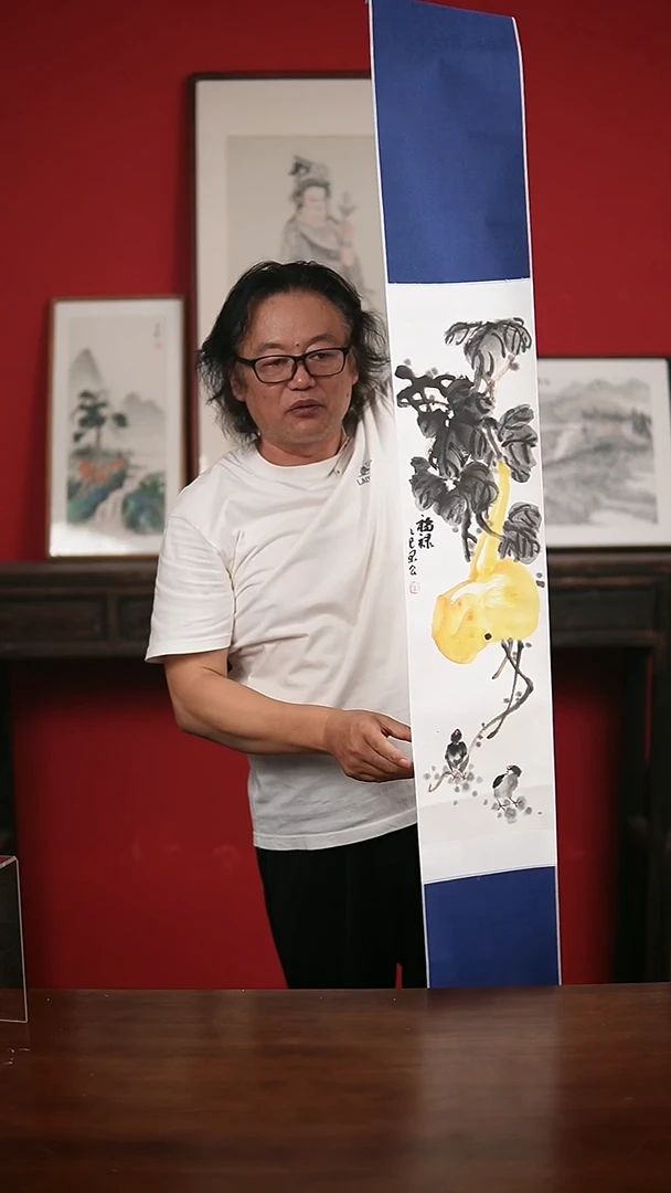 国画手写手绘-20*155卷轴