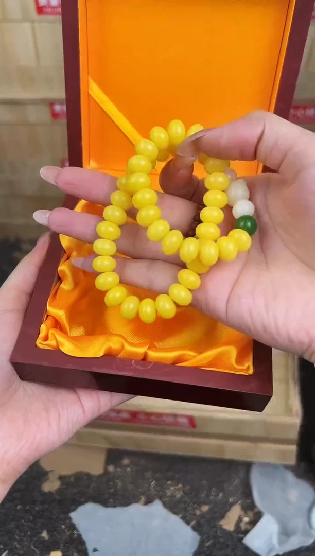 万家文玩阁黄玉菩提链接@@L007